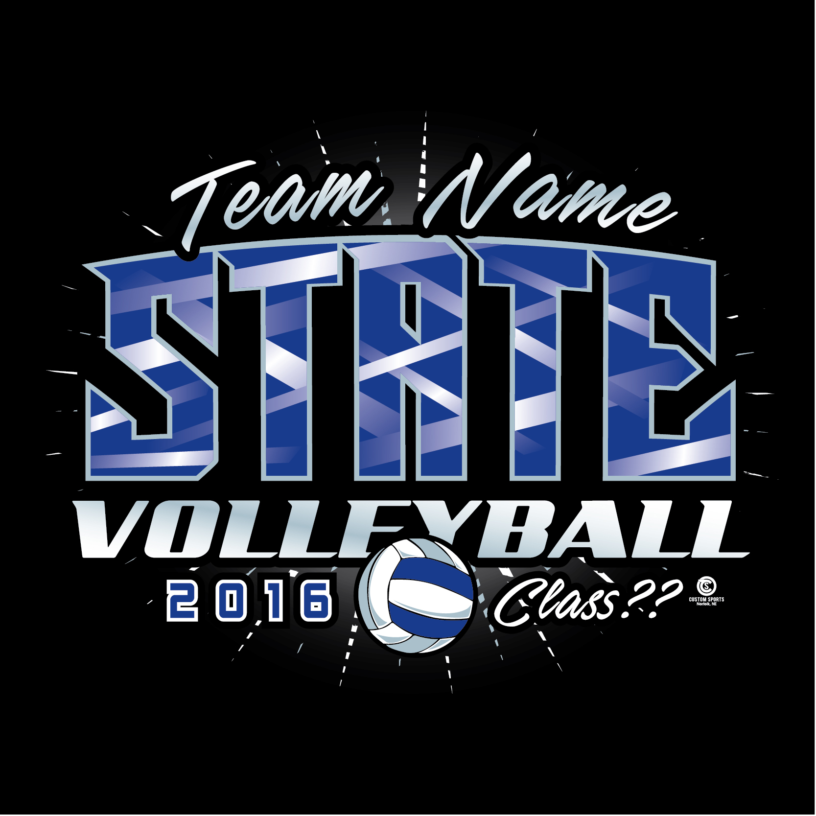 Volleyball T-Shirt Designs — Custom Sports